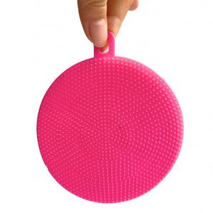 Brosse exfoliante en silicone multi-usages réutilisable non abrasive douce et flexible ronde pour le corps, le visage, les soins de la peau et le spa à domicile - Product Image 2