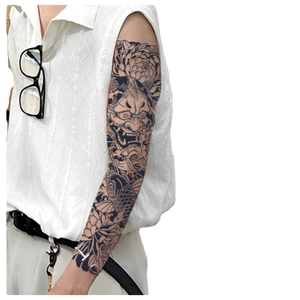 Tatuaje Temporal de <span class=keywords><strong>Manga</strong></span> Completa de Larga Duración, Tatuaje de Animal Totem, Tatuaje Temporal de Gran Tamaño para Hombre - Product Image 1