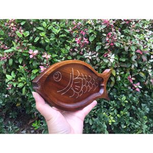 Assiette en bois en forme de poisson, en bois d'acacia, design cartoon, pour fêtes et hôtels - Product Image 3