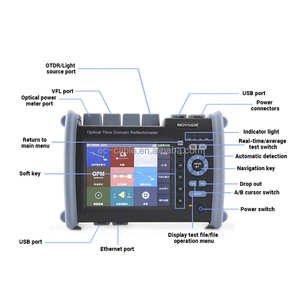 <span class=keywords><strong>Original</strong></span> Novker NK6000 OTDR Handheld Fibra Óptica Cabo <span class=keywords><strong>Tester</strong></span> 1310/1550nm Monomodo e Multimodo Óptica OTDR - Product Image 3