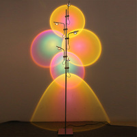 Lampe de sol LED à projection de coucher de soleil, design moderne, ambiance luxueuse, art déco, salon, chambre, réglable, décoration intérieure