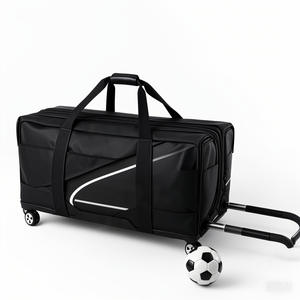 Bolsa <span class=keywords><strong>de</strong></span> Transporte con Ruedas para Entrenamiento <span class=keywords><strong>de</strong></span> Fútbol <span class=keywords><strong>de</strong></span> Gran Capacidad, Expandible, Plegable, Resistente y Duradera - Product Image 2