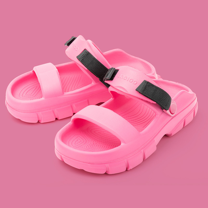 Summer Beach Shoes Women Chunky Slipper Non-slip Mens Thick Sole Sandals Shoes