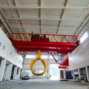 Pont roulant à double poutre personnalisé, 5 tonnes, godets hydrauliques, moteur pour la construction, neuf et d'occasion, 25 m, atelier - Product Image 1