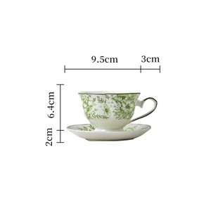 Vintage Green Flower Design Charger Plates Ceramic Dinnerware Porcelain Dinner <b>Sets</b> - Product Image 6