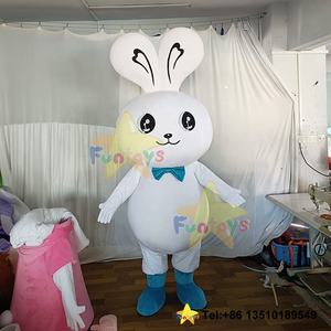 Funtoys alta calidad personalizar conejo blanco <span class=keywords><strong>pareja</strong></span> piel Pascua mascota <span class=keywords><strong>disfraz</strong></span> conejito Mascotte Cosplay carnaval Halloween para adultos - Product Image 4