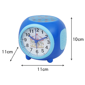 Trẻ em dễ thương ánh sáng sao chiếu Đồng hồ RGB Màu ánh sáng ban đêm Analog bảng bàn đồng hồ báo thức - Product Image 3