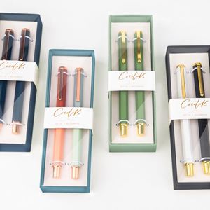 Nouveau Cadeau 2024 : Stylo Hexagonal en Laiton Brillant Doré, Couleurs Bonbon, Stylos à Bille Métalliques de Luxe avec Boîte Personnalisable pour Cadeau Fille - Product Image 3
