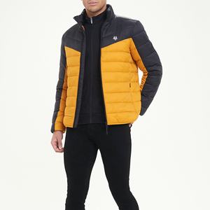 Veste bomber légère et chaude en moutarde, nouvelle mode pour homme, sur mesure (fabrication Huzaifa Products), semi-imperméable - Product Image 1