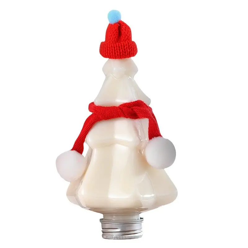 50 मिलीलीटर प्लास्टिक छोटे क्रिसमस पेड़ की बोतल लाइट बल्ब स्टार घंटी आकार सुंदर क्रिसमस की गेंद की बोतल