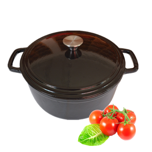 <span class=keywords><strong>Cocotte</strong></span> <span class=keywords><strong>en</strong></span> <span class=keywords><strong>fonte</strong></span> de grande taille, ronde, nouvelle, avec couvercle - Product Image 1