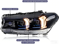Conjunto de Faros LED para BMW Serie 5 (G30/G38/G31) 2018-2023, Repuesto de Faros Delanteros, Suministro de Fábrica, Piezas de Automóvil -- Un Par