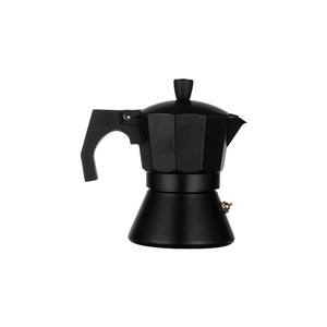 <span class=keywords><strong>Cafetière</strong></span> Moka en aluminium noir, style italien, octogonale, avec soupape de sécurité - Product Image 1