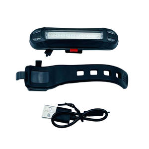 Luz trasera LED para bicicleta, luz roja y azul, resistente al agua IpX4, recargable, 4 modos, plástico, para bicicleta de montaña y carretera - Product Image 3