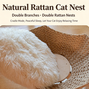 Árbol para Gatos de Madera Maciza, Grande y Extra Grande, con Nido Integrado de Madera Natural, Venta al por Mayor, Personalizable - Product Image 6