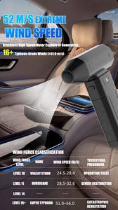 Máy hút bụi mini điện cầm tay, sạc lại được, nhỏ gọn, nhẹ, chất liệu ABS, máy thổi khô, máy hút bụi mini siêu nhỏ gọn - Product Image 5