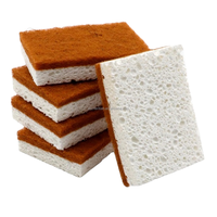Éponges de nettoyage de cuisine en cellulose, cuivre et sisal, tampons à récurer non abrasifs pour la vaisselle