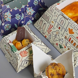 Sunshine Eco Friendly Takeout Bakery Pyramid Paper <b>Box</b> <b>Cookies</b> Waffle Crepe Cake Bread Catering Pyramid Cake <b>Box</b> - Product Image 6