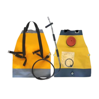 Sac à dos de pompier avec tuyau d'incendie souple et pulvérisateur, pompe à incendie auto-pulvérisante en PVC épaissi de 20L pour pompier