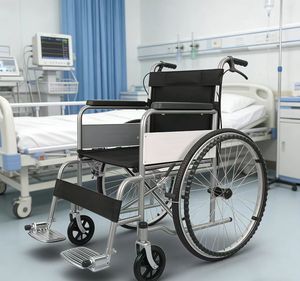 廉价批发轻型轮椅 24 英寸碳钢防滑，适合老年人、残疾人和卧床人士 - Product Image 3