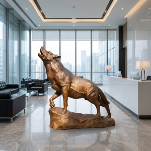 Escultura de Lobo Silvestre en Bronce Hecha a Medida - Técnica de Fundición Adaptada a sus Especificaciones - Figura de Animal - Product Image 5