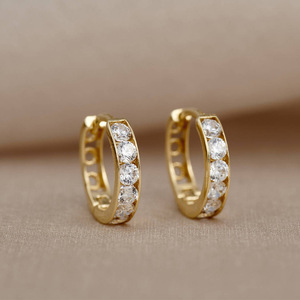 Orecchini a Cerchio Semplici e Cavi per Donne, Accessori per Orecchie alla Moda per Uso Quotidiano, Outfit Casual e Regalo - Product Image 2