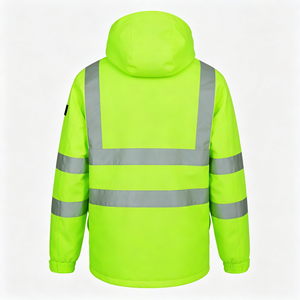 Veste de travail de sécurité imperméable haute visibilité avec protection chimique pour la pluie – Vente en gros - Product Image 3