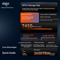 Disque SSD Patriot, interface M2, NVMe PCIe Gen 4.0 X4 P7000Z pour ordinateurs de bureau et portables