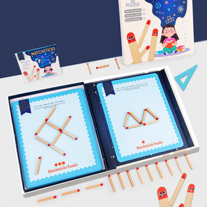 Nuovi <span class=keywords><strong>Giochi</strong></span> <span class=keywords><strong>Educativi</strong></span> per Bambini da 5 a <span class=keywords><strong>7</strong></span> <span class=keywords><strong>Anni</strong></span>, Puzzle Matematici e Logici con Bastoncini per Allenamento - Product Image 2