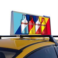 Letrero LED P2.5 para Exteriores, Impermeable, 4K, IP66, Programable, Tablero Inteligente para Publicidad, Pantalla LED para Techo de Taxi