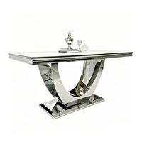 Ensemble de table à manger moderne de luxe avec plateau en marbre et base en acier inoxydable doré, chaises de salle à manger en velours pour la maison, l'hôtel ou la villa