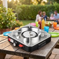 Réchaud à huile écologique DS-03L pour hotpot commercial et cuisine de rue, brûleur portable réglable pour camping en extérieur