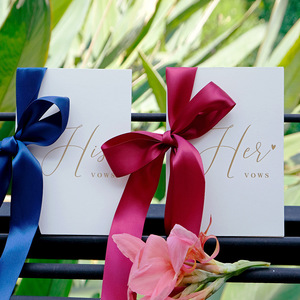 Carte de Vœux de Mariage Dorée en Papier Spécial, Design Premium 2026, Impression Numérique Compatible, en Pure Pâte de Bois Vierge - Product Image 1