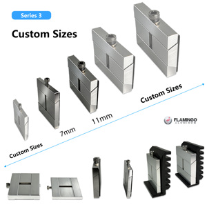 Accessoires de garde-corps en verre pour villa et jardin modernes les plus vendus, pinces, panneaux, accessoires d'<span class=keywords><strong>escalier</strong></span>, résistants à la rouille - Product Image 3