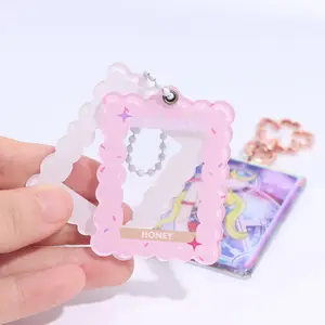 Promotional Gifts High Quality Acrylic Charm Custom Photo Frame Keychain Acrylic Photo Keychain No MOQ