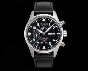 Reloj Cronógrafo de Lujo con Puntero de Acero Inoxidable de 43 mm, Resistencia al Agua de 30 bar, Movimiento Mecánico, Edición Limitada, Personalizable - Product Image 1