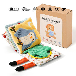 Libro <span class=keywords><strong>de</strong></span> Tela Interactivo con Forma <span class=keywords><strong>de</strong></span> Animal, Certificado por la CE, <span class=keywords><strong>para</strong></span> el Aprendizaje Temprano <span class=keywords><strong>de</strong></span> los <span class=keywords><strong>Niños</strong></span> y el Desarrollo Táctil del Bebé - Product Image 1