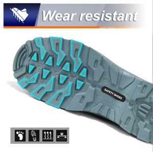 Botas de Seguridad de Trabajo Unisex con Certificación CE, Corte Alto, Impermeables, con Puntera de Acero, Transpirables, de PU y Goma, Antideslizantes, Anti-Impactos y Anti-Pinchazos - Product Image 4