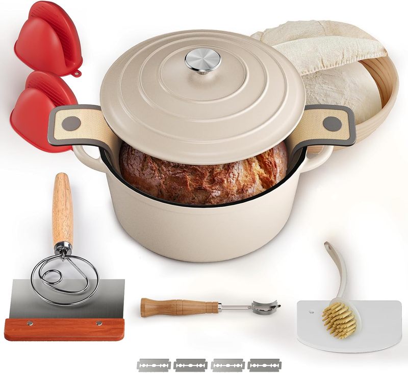 Cast Iron Dutch Oven for Bread