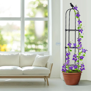 Treillis de jardin d'intérieur pour plantes grimpantes, treillis rond pour rosiers en pot - Product Image 4