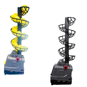 <b>Remote</b> <b>Control</b> Tennis/Pickleball Trainer Ball Toss Machine Ball Throwing Aid Practice Equipment Training Metal/PP - Product Image 1