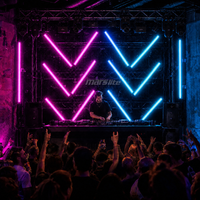 Barre lumineuse à LED RGB Marslite, barre lumineuse à LED RGB étanche IP66, barre lumineuse à LED stroboscopique professionnelle DMX, barre lumineuse à LED pour scène, DJ, discothèque, concert, fête