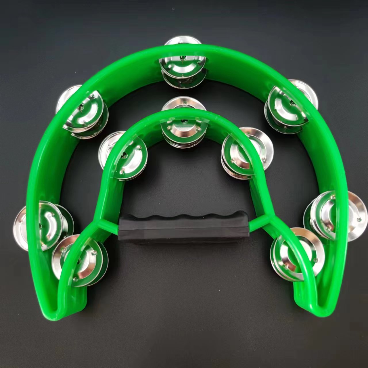 Green Tambourines - Colorful Plastic Instruments for KTV