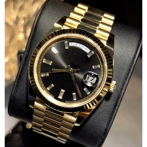 Montre mécanique de luxe pour homme, 41 mm, date, verre de cristal 36 mm, bracelet en acier inoxydable, boîtier en saphir, fabrication chinoise, vente chaude - Product Image 4