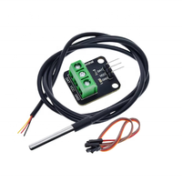 Modul Sensor Suhu Tahan Air DS18B20 Termometer Digital dengan Papan Terminal Kabel