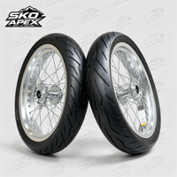 Jeu de roues argentées Sur-Ron Ultra Bee 17 pouces, construction robuste, Plug & Play, rayons haute résistance 110/70-17 et 140/60-17