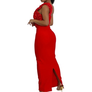 เดรสแฟชั่นผู้หญิงแบบใหม่ เซ็กซี่ ไหล่เดียว โชว์ช่วงเอว ทรงเข้ารูป จับจีบ ผ่าข้าง - Product Image 5