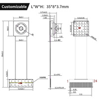 Modul Kamera ESP32 Sensor CMOS GC2145 Pengenal Wajah 2MP Daya Rendah Mikro untuk Tablet
