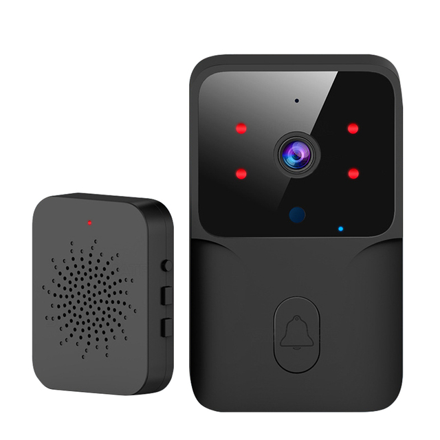 WALE Tuya WiFi Smart Video Doorbell 480p Resolution Support Two-way Intercom and Night Vision Function WiFi Doorbell