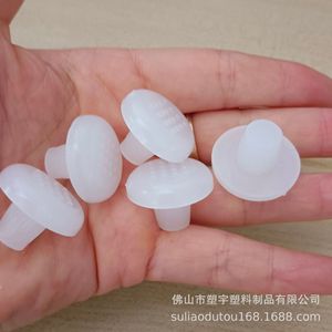 Coussinets de pieds de chaise 10 mm blancs antidérapants en plastique granulé, capuchons de pieds de meubles ronds en forme de T pour chaise de bureau - Product Image 2